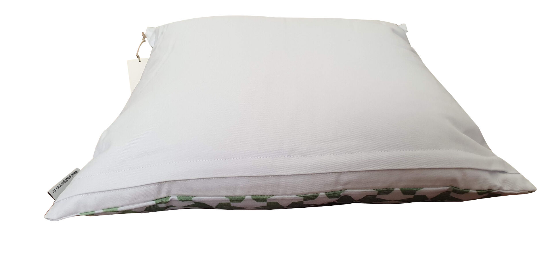 Topkapi white & green cushion cover, 50 x 50