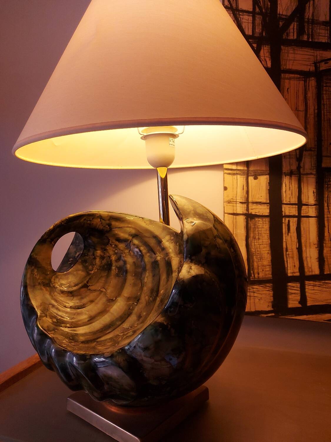 80's Neptune ceramic lamp