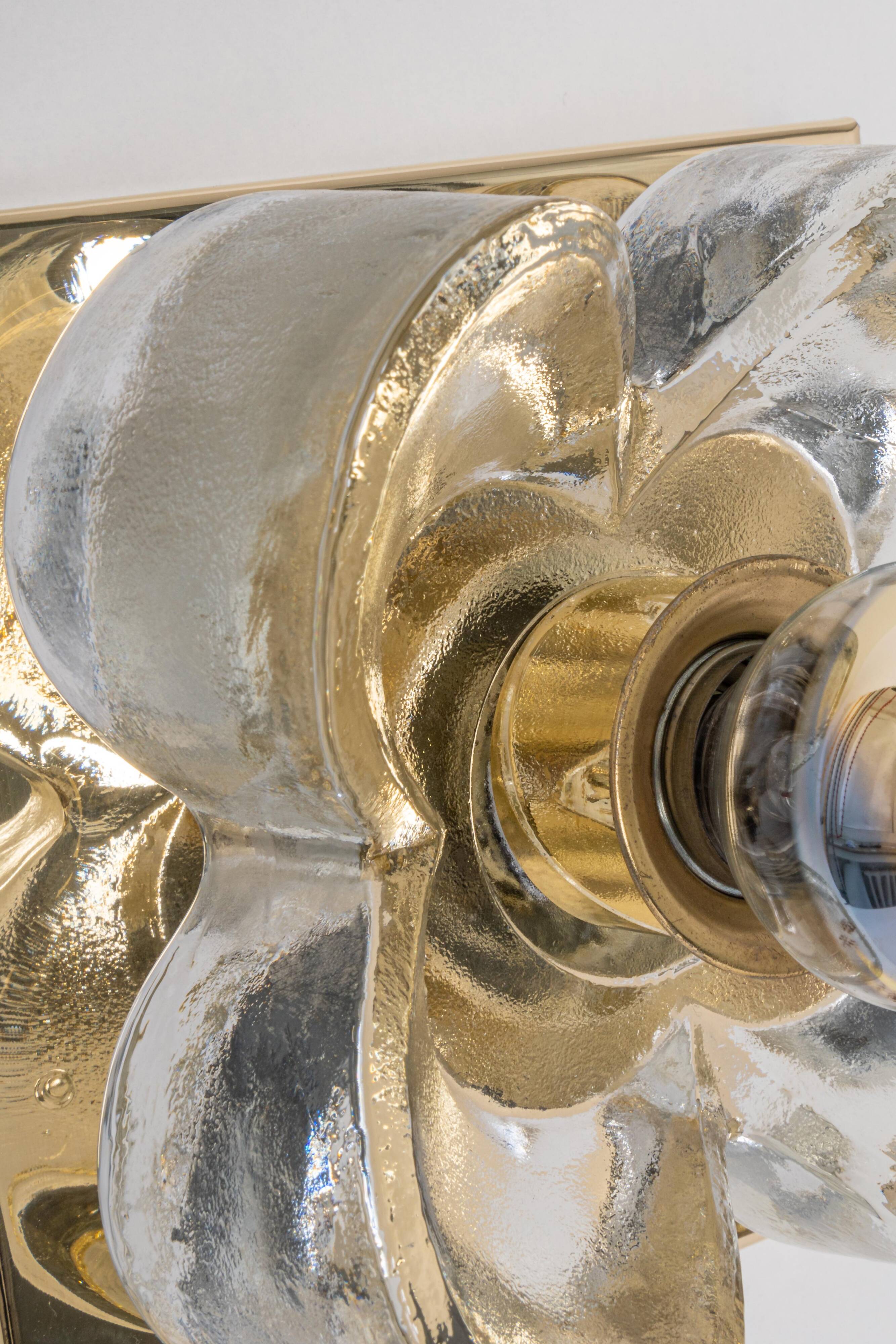 Glass Wall Sconce by Sische, Germany, 1970s