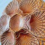 Ceramic Oyster Dish Made in Portugal in Barbotine