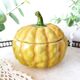 Sarreguemines majolica pumpkin jam pot 1930