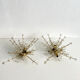 Pair of Snowflake Sputnik Flush Mount Lamps, Austria 1950s