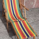 Vintage deckchair, lounge chair or chaise longue