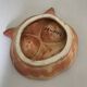 Vallauris ceramic owl trinket bowl