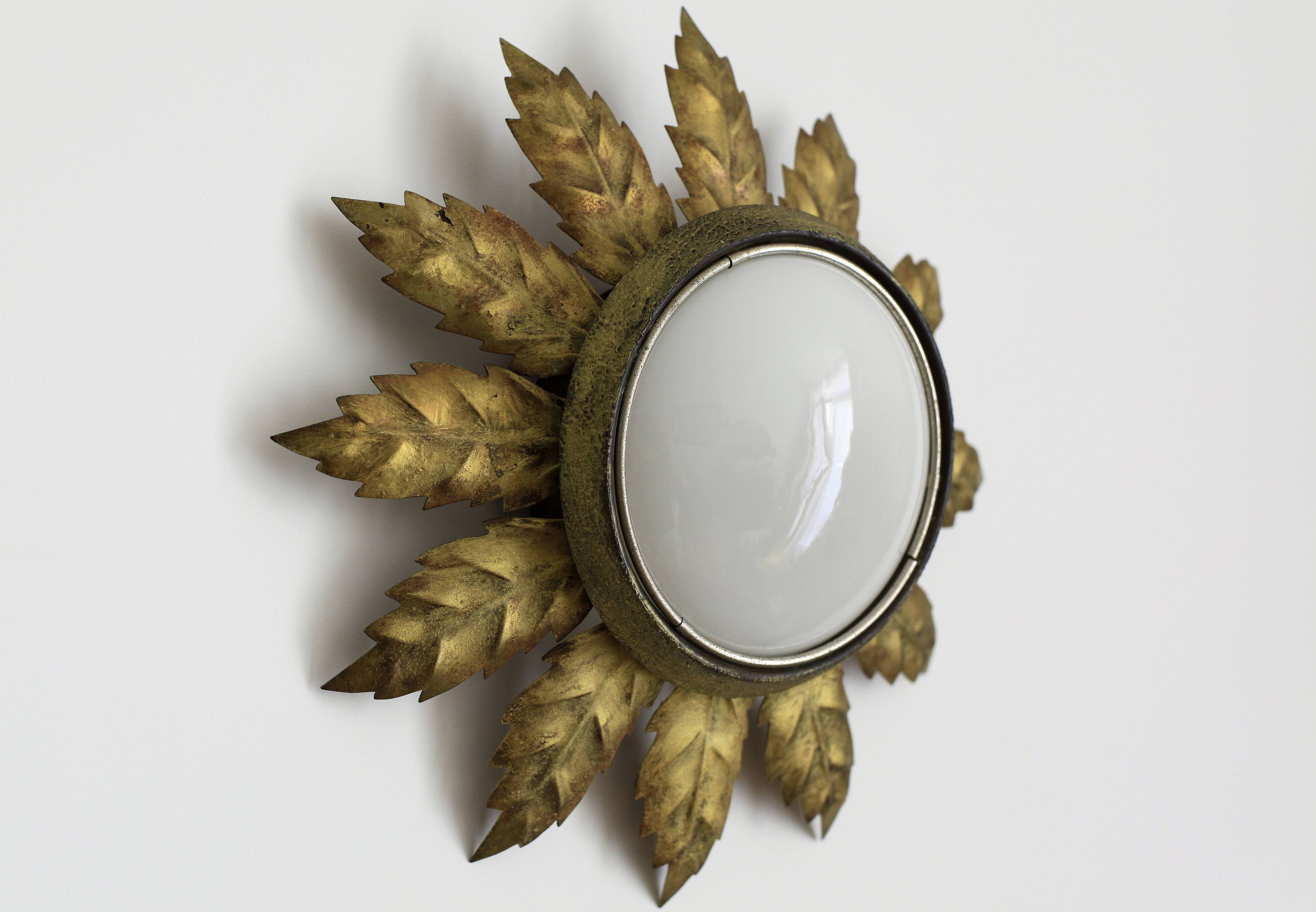 Gold wall lamp 30cm x 30cm