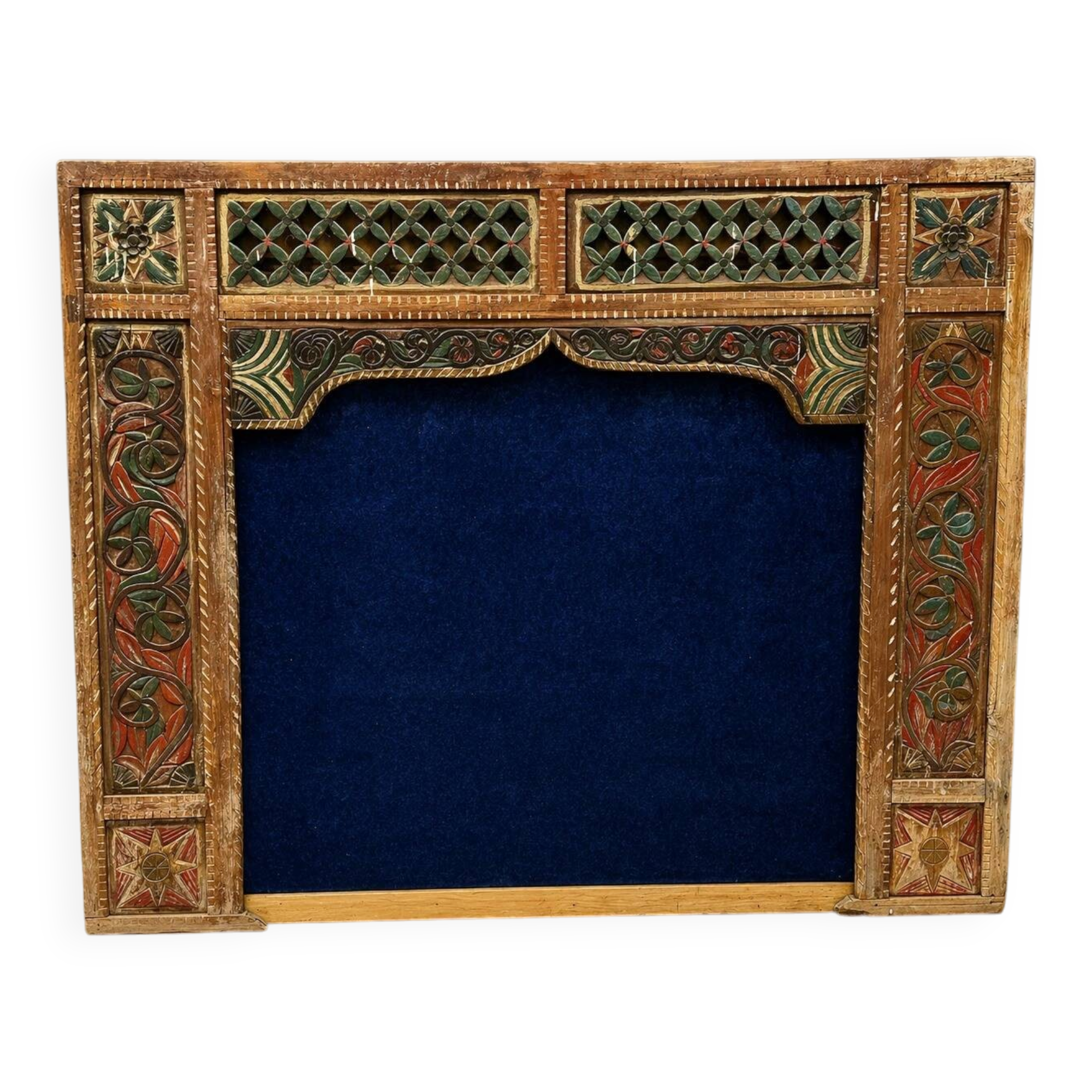 Wooden sculpted and polychrome architectural entourage – Orientalist work