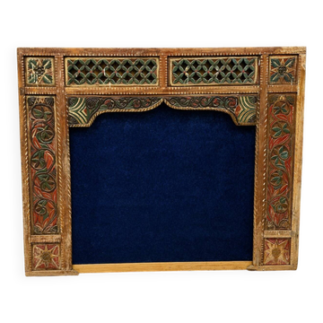 Wooden sculpted and polychrome architectural entourage – Orientalist work