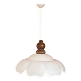 Vintage opaline flower pendant light 🌸