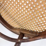 Set of 6 Zpm Radomsko Bentwood and Cane Dining Chairs, 1970s