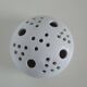 Centrepiece, white ceramic flower holder signed.