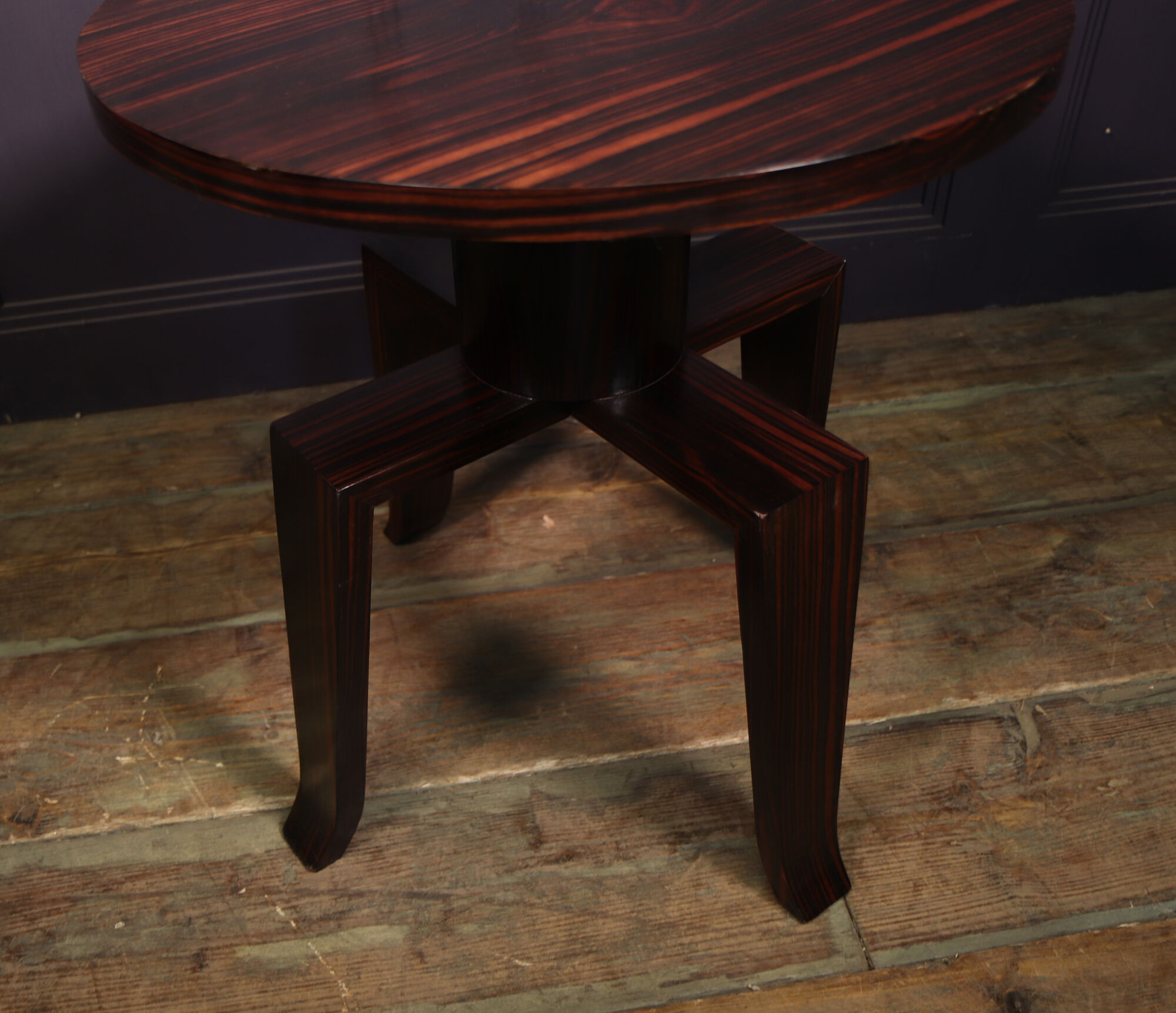 French art deco macassar ebony side table
