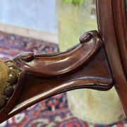 Paire de fauteuils Napoléon III XIXème en acajou