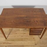 Mid-century walnut freestanding desk from Rosengren Hansen, Denmark, 1960s