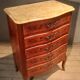 Flowered marquetry commode in Louis XV style