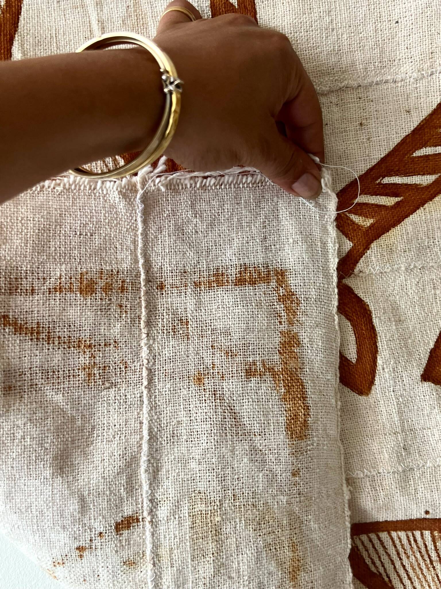 Large vintage tapestry hanging from Korhogo—Sénoufo, Ivory Coast