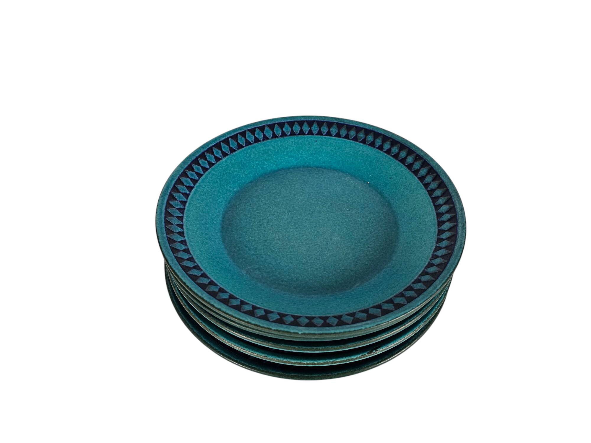 Ceramano - West-Germany - model Sapphire - 5 plates - ceramic - 1960's