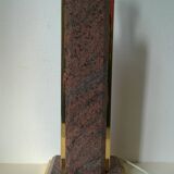 Marble and brass lamp base FEDAM Belgium c.1980