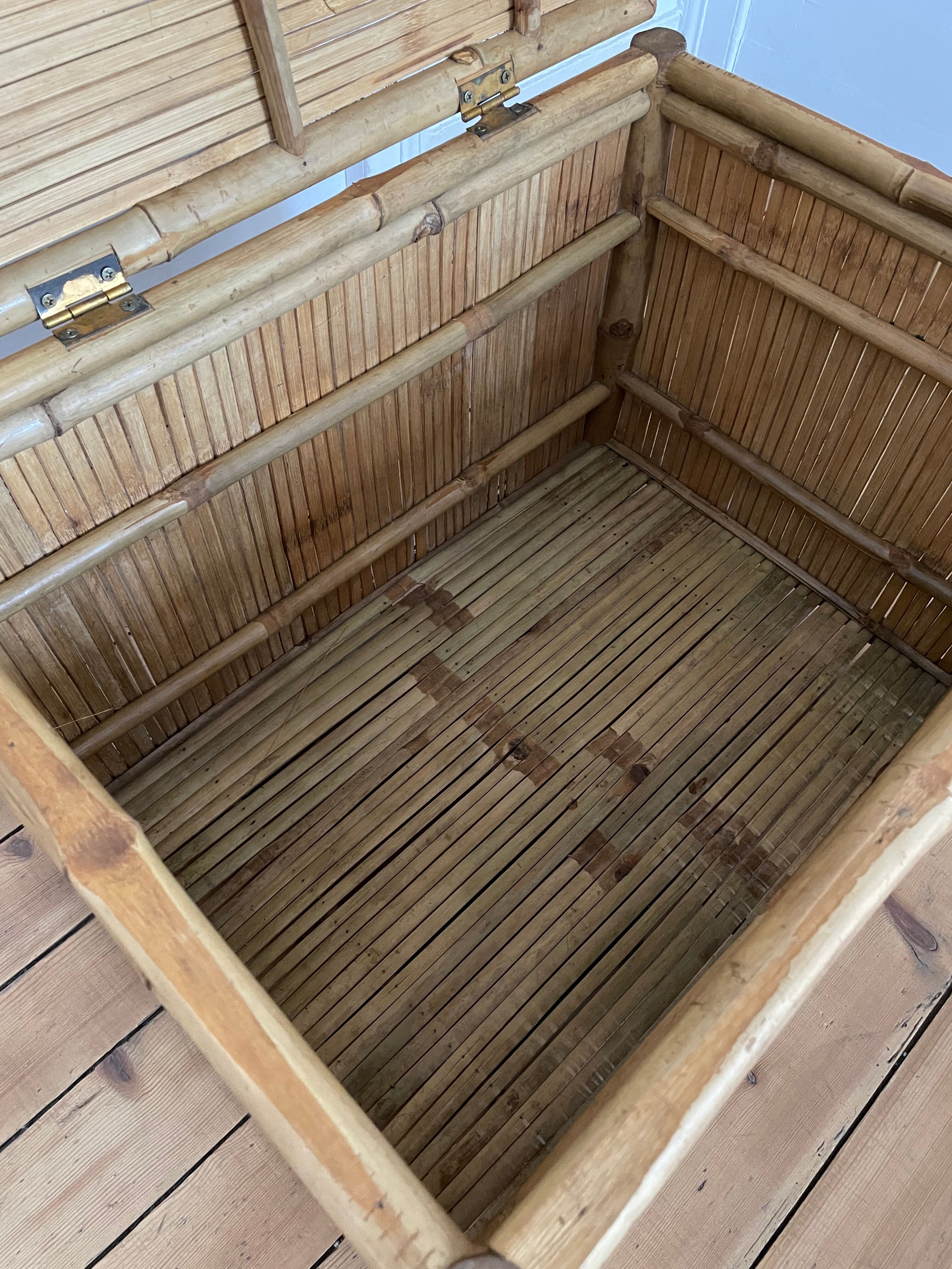 Bamboo storage chest, 1960