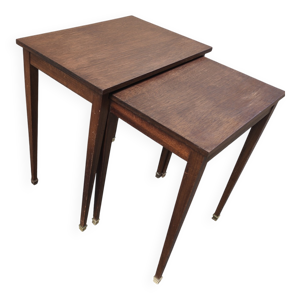 Paire de tables gigognes - bois
