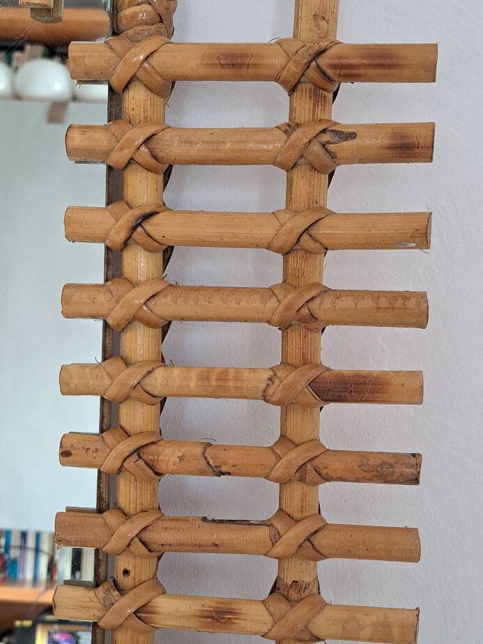 Bamboo mirror from the 70s