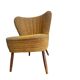 Chaise cocktail / fauteuil / canapé vintage jaune ocre