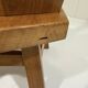 Rustic brutalist arm chair solid oak 1960’s