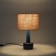 Ceramic table lamp “972” by Søholm with jute shade, mid-century Danish modern design, 1960s/1970s