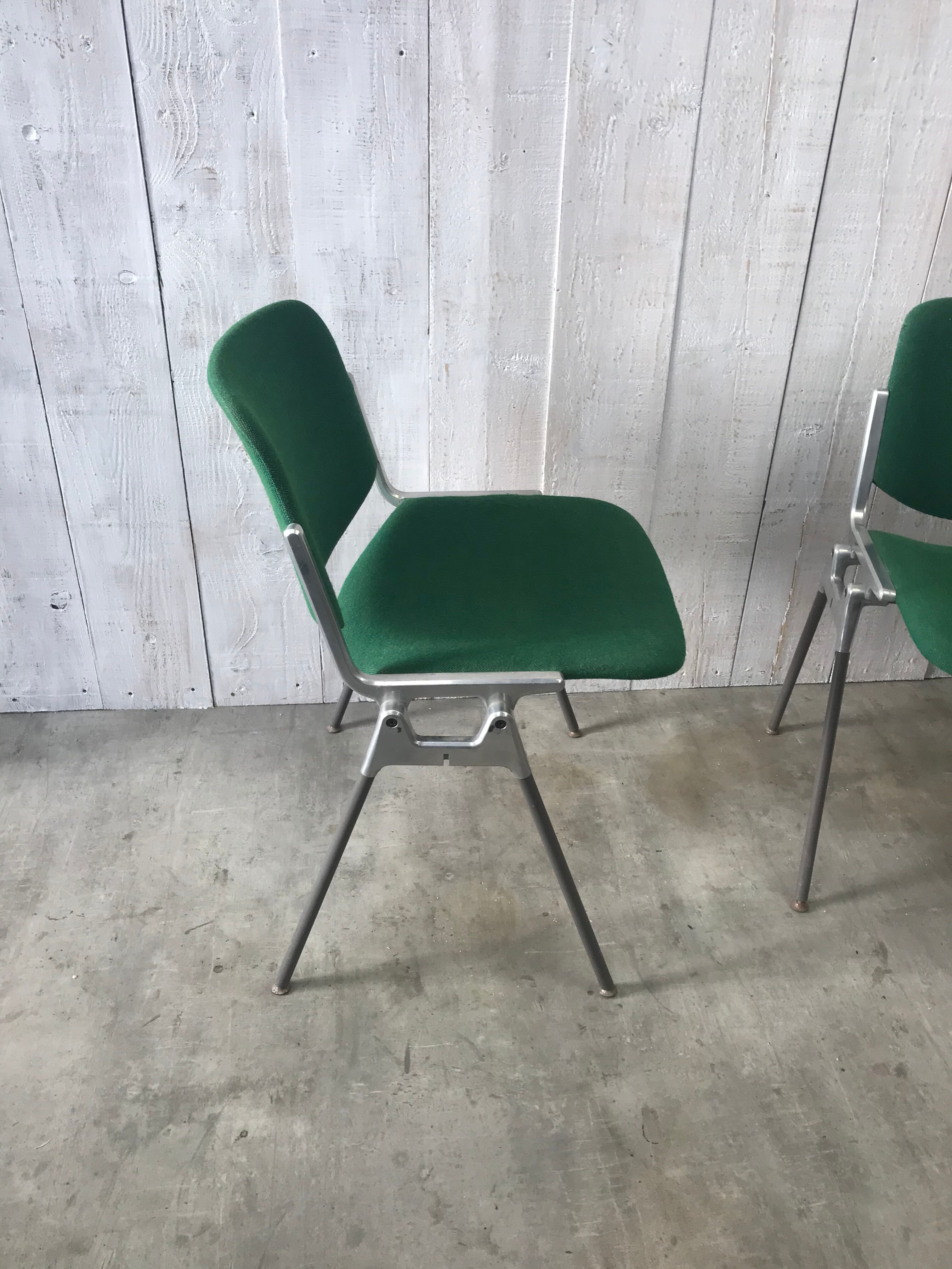 Pair of DSC 106 chairs by Giancarlo Piretti for Castelli