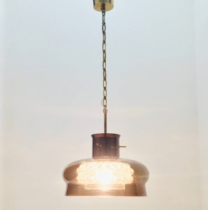 Mid-Century Scandinavian Glass Ceiling Light Neptune Model by Carl Fagerlund for Orrefors, 1960s