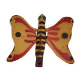 Jouet ancien papillon mécanique en tôle