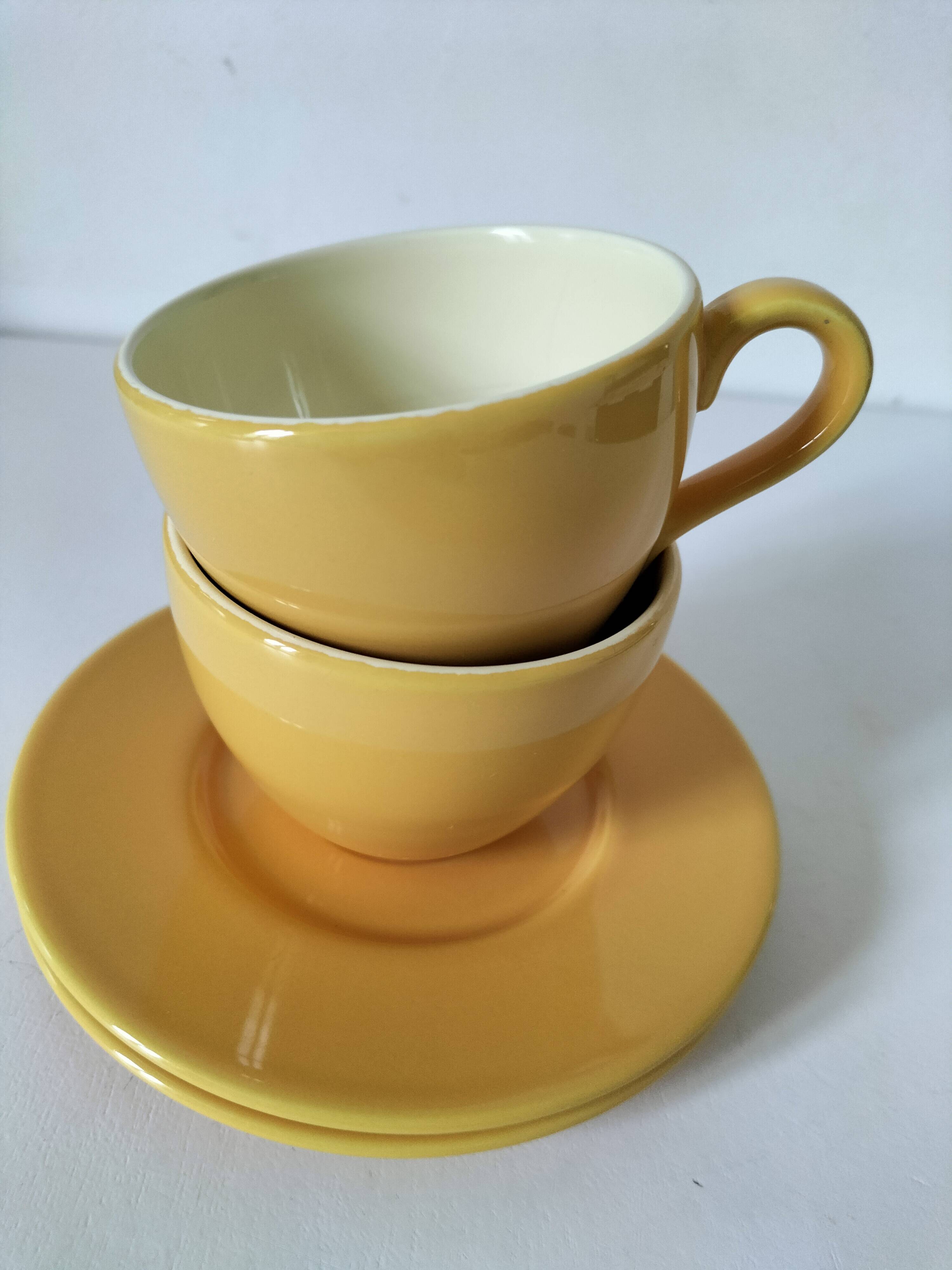 Duo of cups and saucers Pagnossin Treviso