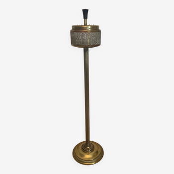 Brass pedestal ashtray