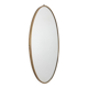Vintage 1950s wall mirror in golden brass italian design