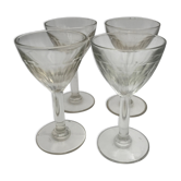 4 vintage aperitif glasses