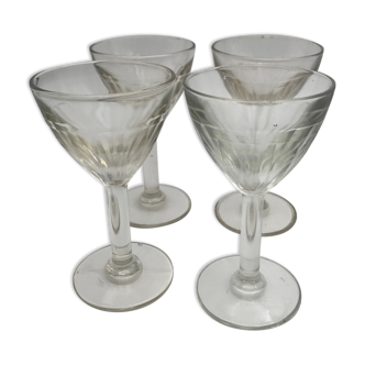 4 vintage aperitif glasses