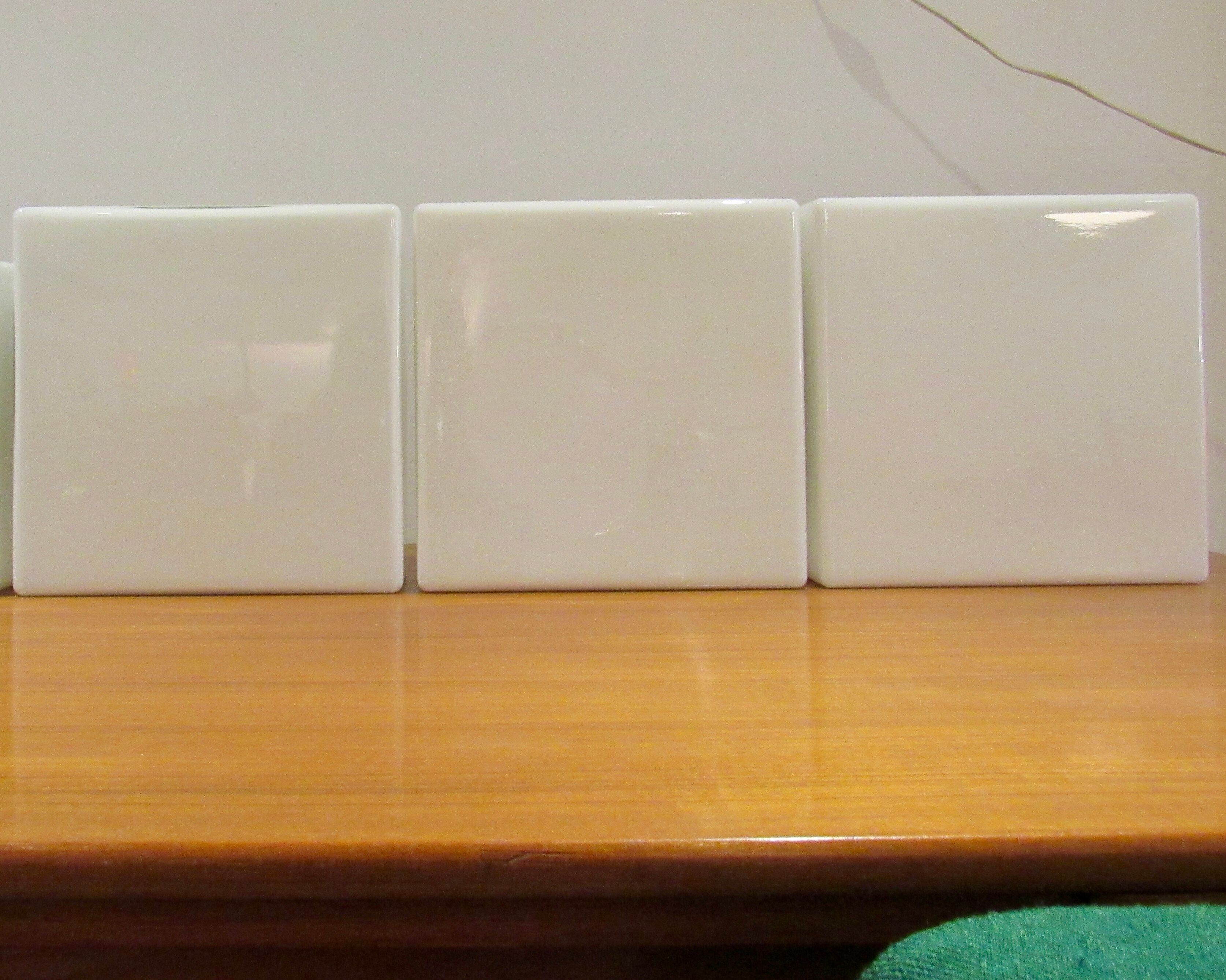 Vintage white glass Lita ceiling lamp