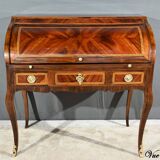 Mahogany and Rosewood Cylinder Desk, Louis XV period – 1st part XVI