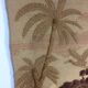 70's jute tapestry with palm trees jungle