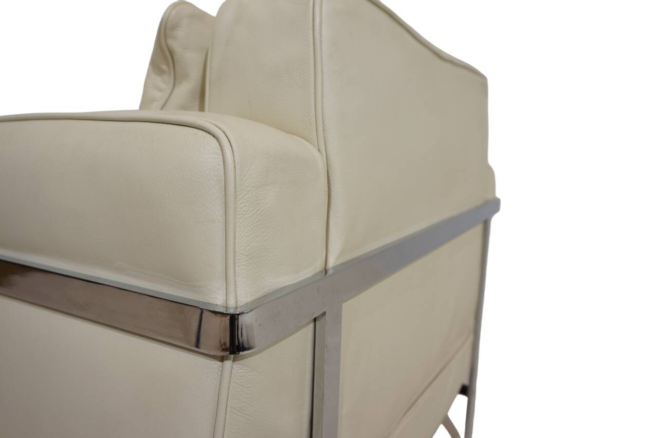 Fauteuil en cuir Robert Haussmann RH 302 pour De Sede/Hans Kaufeld