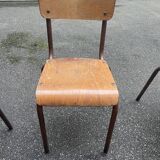Set of 4 Mullca chairs - School chairs