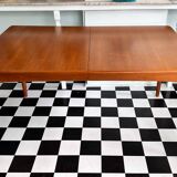 Mid Century Danish Teak Extendable Dining Table by H.W. Klein For Bramin