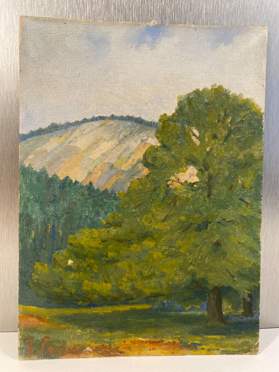Signed rural landscape, dated 1935