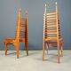 Chaises de salle à manger 'Calcar' postmodernes par Benoit Lange, années 1990.