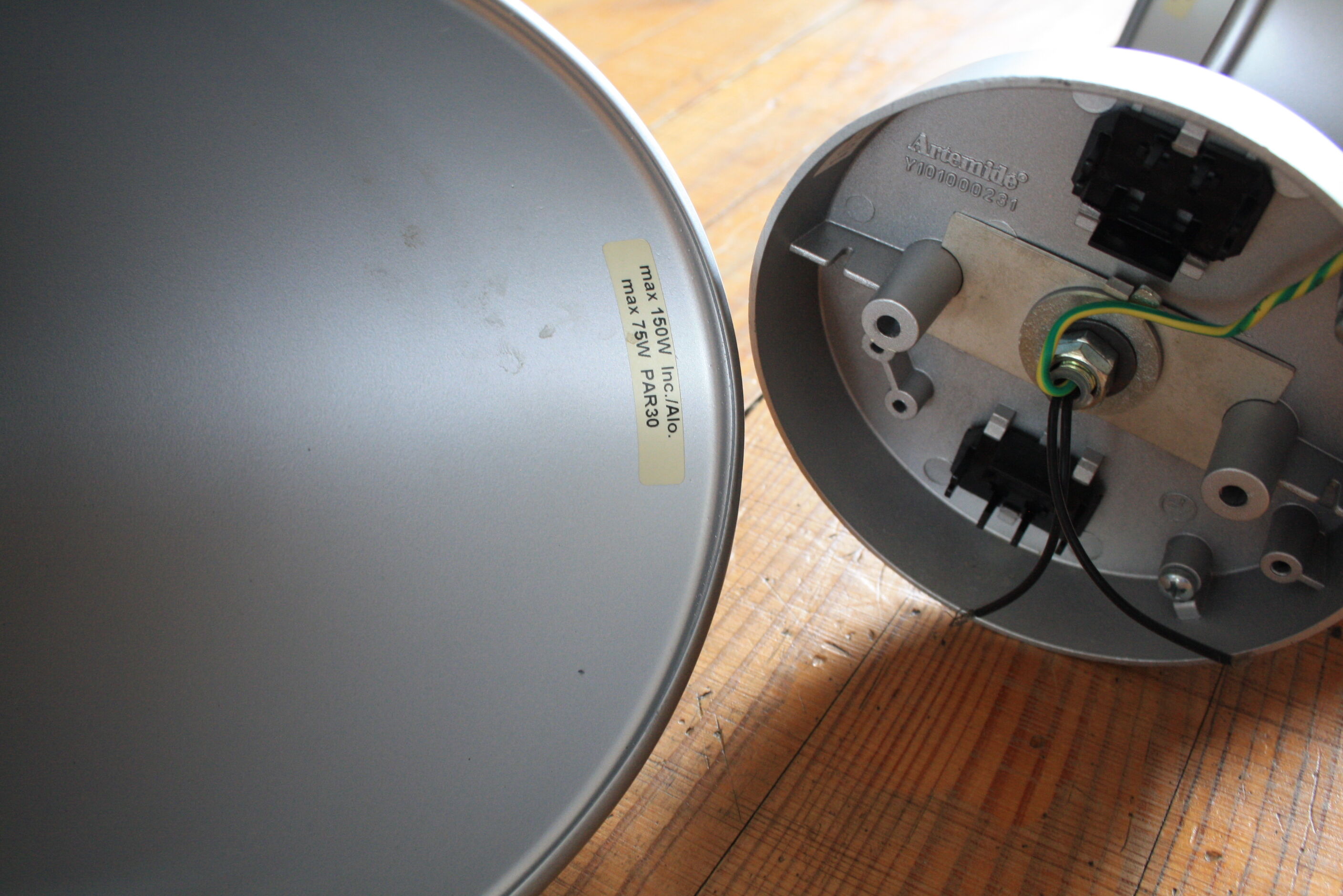 Pair of Artemide "Spy" wall lamps