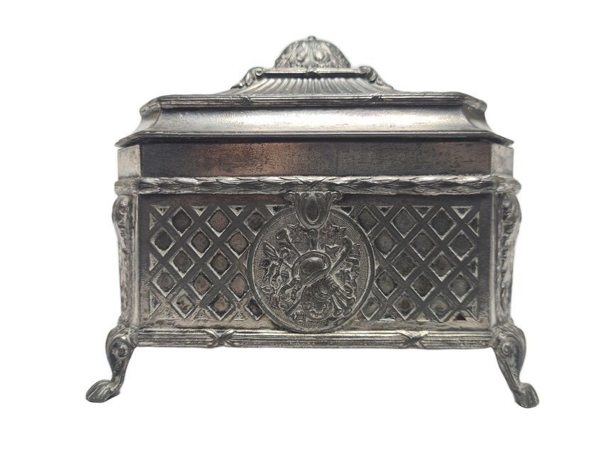 Eclectic German sugar bowl from WMF, 1890s