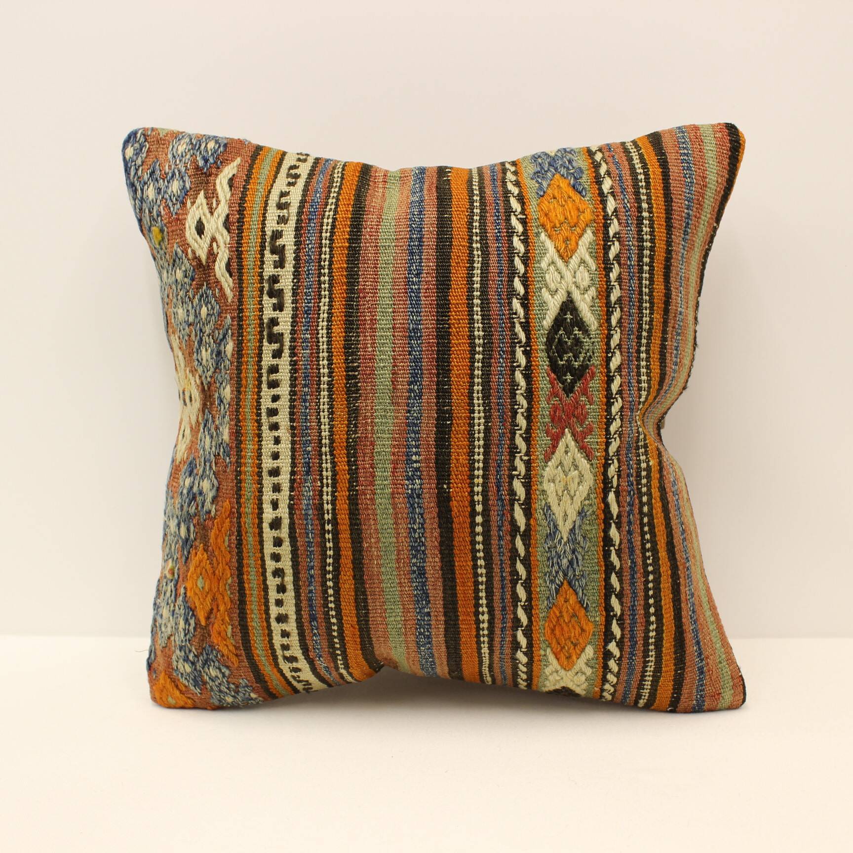 Turkish kilim cushion, 45x45 cm, kb-1381