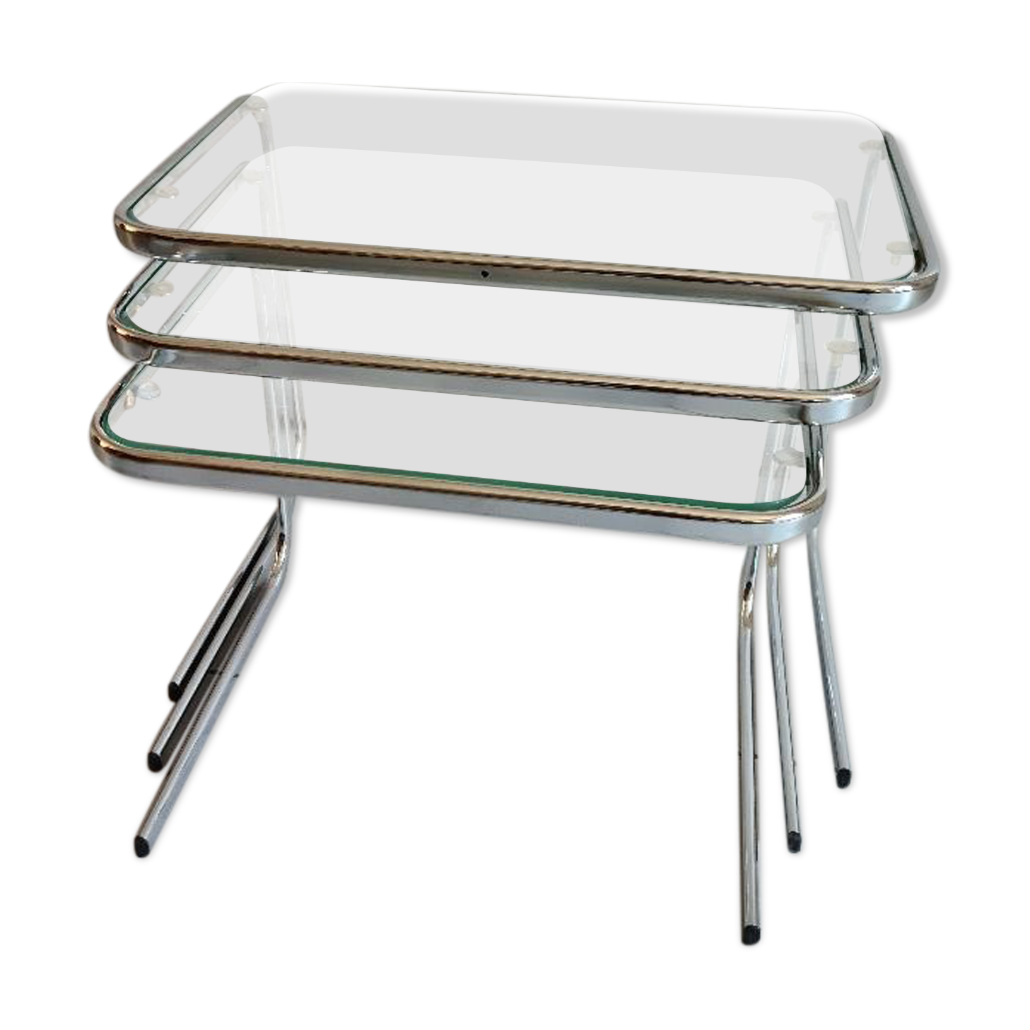 Suite 3 pull-out tables vintage 60s/70s