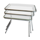 Suite 3 pull-out tables vintage 60s/70s