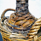 Demijohn dressed in wicker
