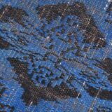 5x8 Blue Handmade Wool Vintage Rug, 163x268Cm SK 2726